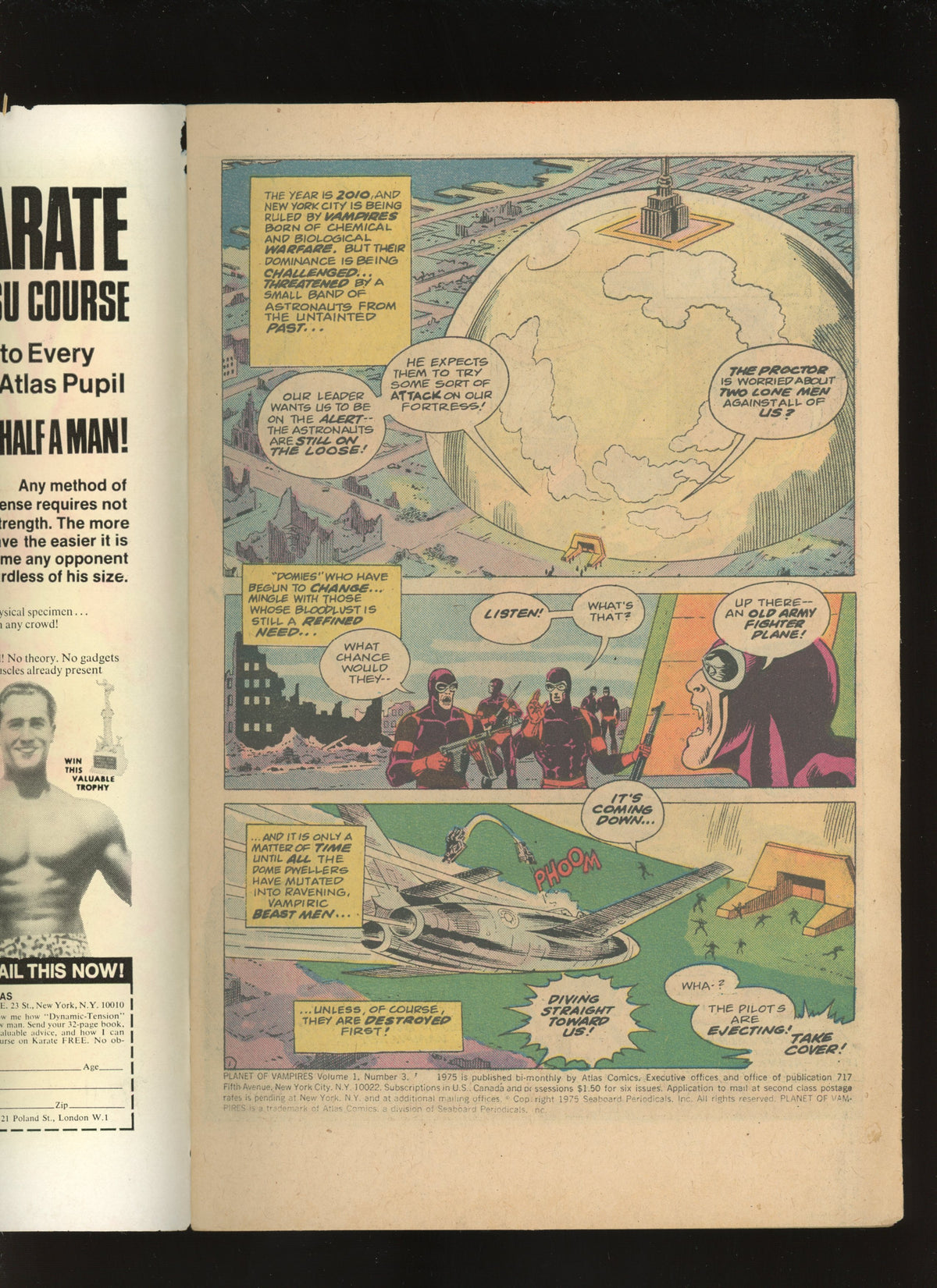 1975 Atlas Comics Planet of Vampires #3 Bronze Age Horror Sci-Fi Comic