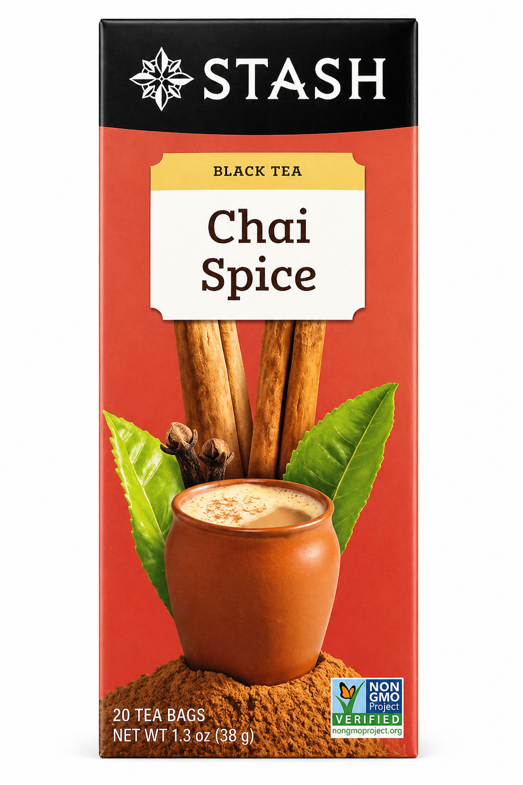 Stash Chai Spice Black Tea Bags 30ct product image at Pops Trading Company
