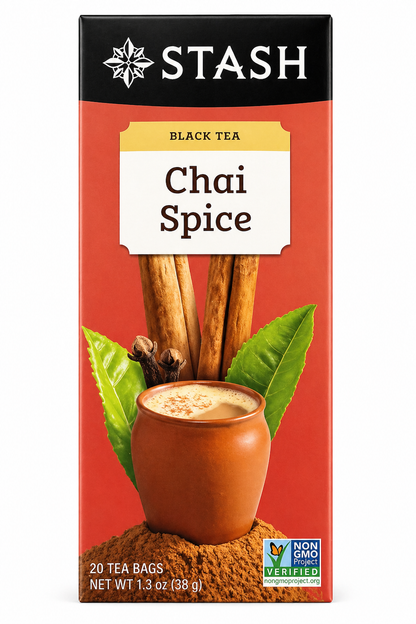 Stash Chai Spice Black Tea Bags 30ct product image at Pops Trading Company