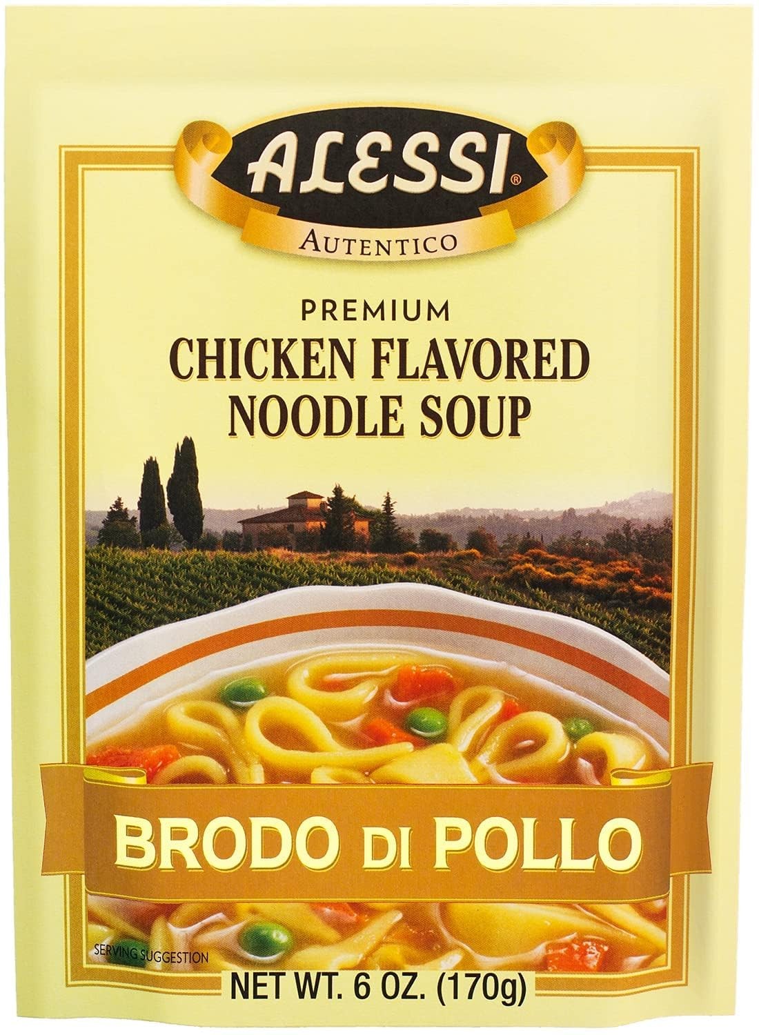 Alessi Chicken Noodle Soup Mix 6 oz product image - Pops Trading Company