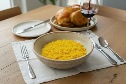 Alessi Risotto Alla Milanese 8 oz Bag – Premium Italian Risotto Mix nutrition facts and ingredients image - Pops Trading Company