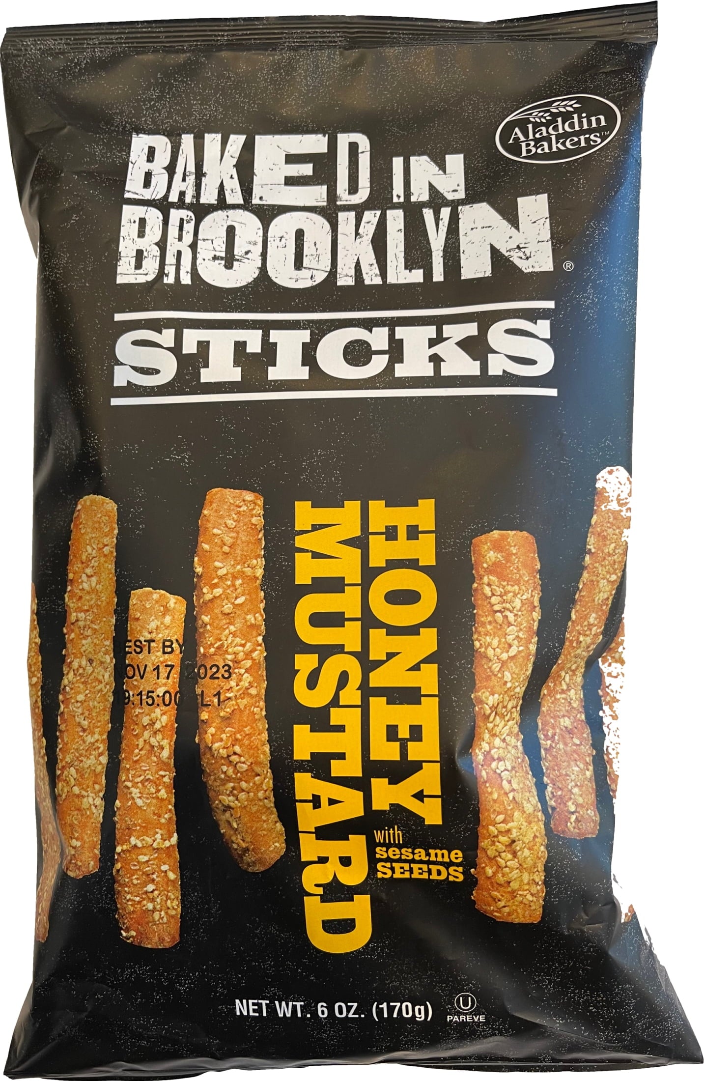 Baked in Brooklyn Deli Style Honey Mustard Breadsticks 6 oz 1 Pack product image at Pops Trading Company