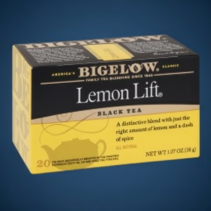Bigelow Lemon Lift Black Tea Tea Bags product image - Pops Trading Company