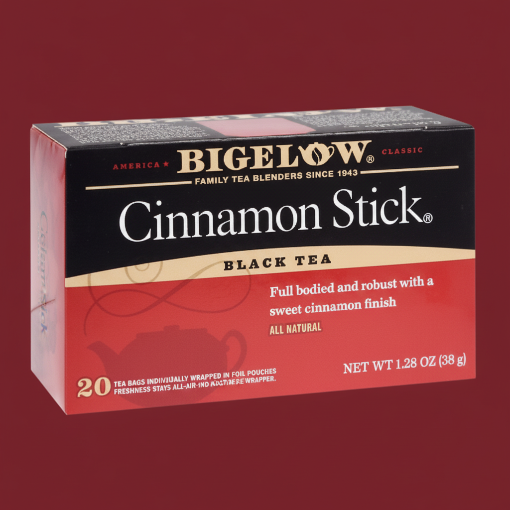 Bigelow Cinnamon Stick Black Tea Tea Bags product image - Pops Trading Company