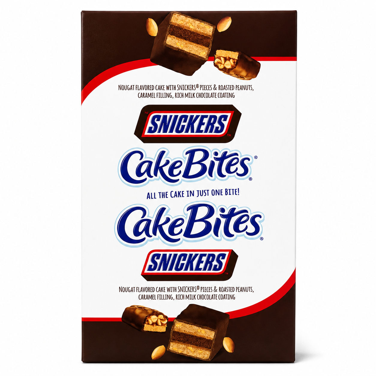 CakeBites SNICKERS – 12 Individually Packaged Cake Snacks