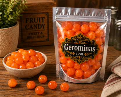 Gerominas Orange Fruit Sours 1 lb product image from Gerominas at Pops Trading Company