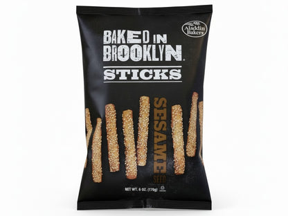 Baked in Brooklyn Deli Style Sesame Seed Breadsticks 6 oz 1 Pack product image at Pops Trading Company