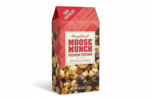 Harry & David Moose Munch® Dark Chocolate Gourmet Popcorn 4.5oz product image at Pops Trading Company