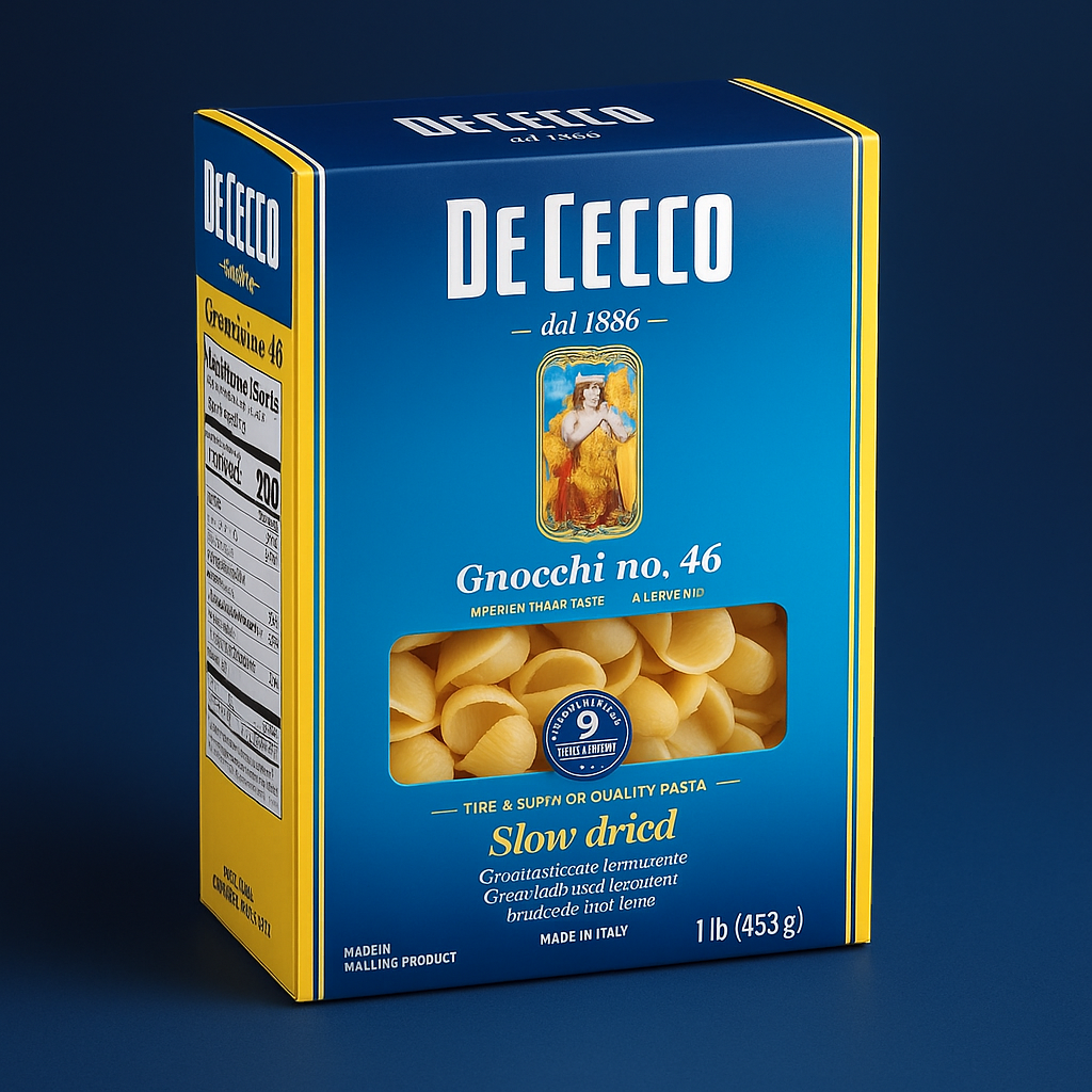 De Cecco Gnocchi Pasta No. 46 16 oz Box package image