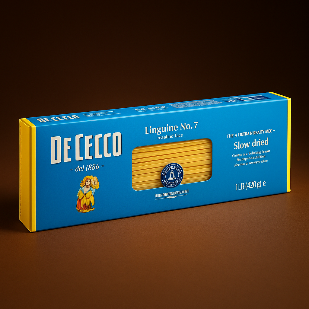 De Cecco Linguine Pasta No. 7 16 oz Box package image