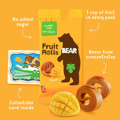 BEAR Fruit Rolls & Fruit Splits Variety Pack 10 Pack 3 Pack product image from BEAR Snacks at Pops Trading Company