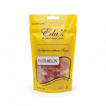 Eda's Sugar Free Watermelon Hard Candy 3.5 oz 6 Pack product image at Pops Trading Company