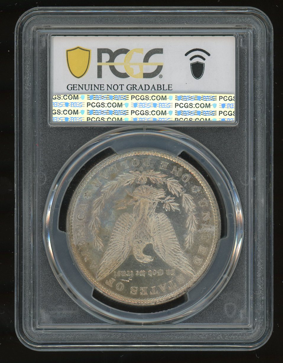 1881-O Morgan Silver Dollar PCGS Genuine Cleaned UNC Detail New Orleans Mint- 808 product image - Pops Trading Company