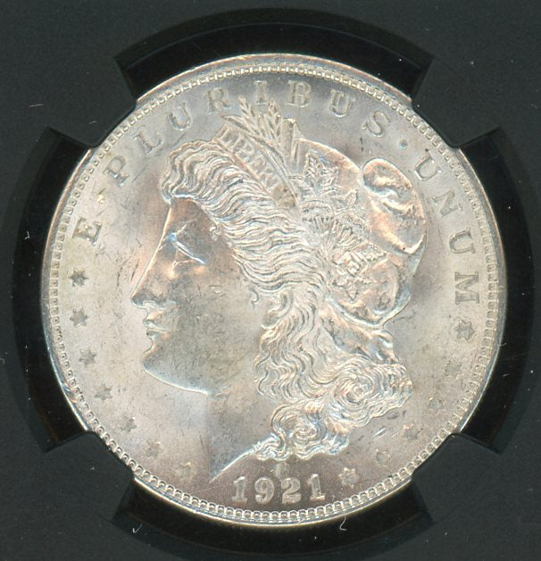 1921 Morgan Silver Dollar NGC MS64 Original Bag Fragment Label Certified Coin 014 product image - Pops Trading Company