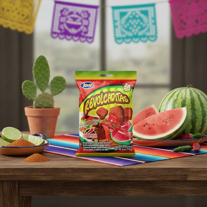 Jovy Revolcaditas Sweet & Spicy Hard Candy Variety 6 oz 3 Pack product image at Pops Trading Company