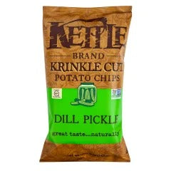 Kettle Brand Dill Pickle Krinkle Cut Potato Chips 5 oz Bags bag - Dill Pickle Krinkle Cut flavor