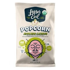 LesserEvil Avocado-licious Organic Popcorn 4.6 oz product image at Pops Trading Company