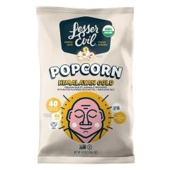 LesserEvil Himalayan Gold Organic Butter Flavor Popcorn 4.6 oz product image at Pops Trading Company
