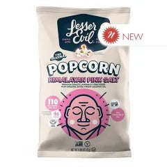 LesserEvil Himalayan Pink Salt Organic Popcorn 0.88 oz product image at Pops Trading Company