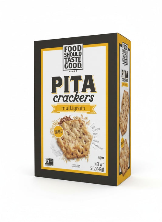 Food Should Taste Good Multigrain Pita Crackers 5 oz Box